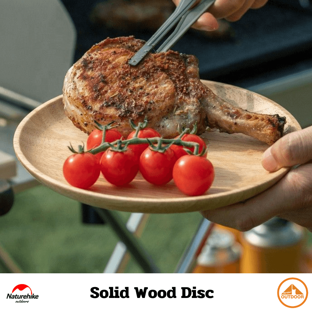จาน Naturehike solid wood disc