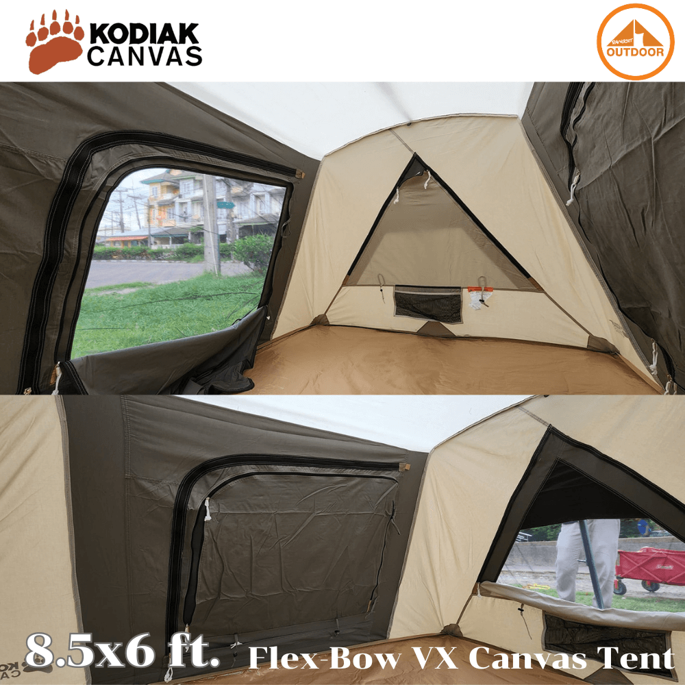 เต้นท์แคมป์ปิ้ง Kodiak Canvas 8.5×6 ft. Flex-Bow VX Tent 