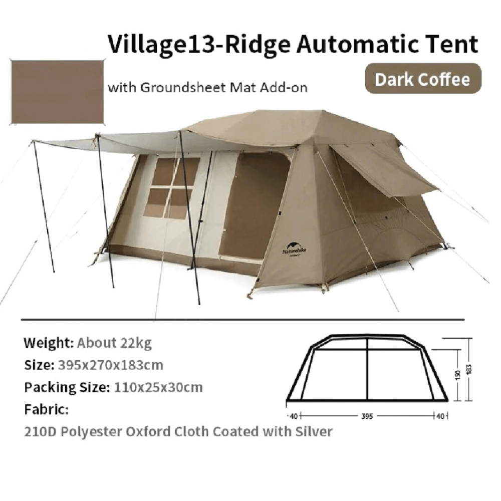 เต็นท์ครอบครัวใหญ่ Naturehike Village 13 Tent New Version