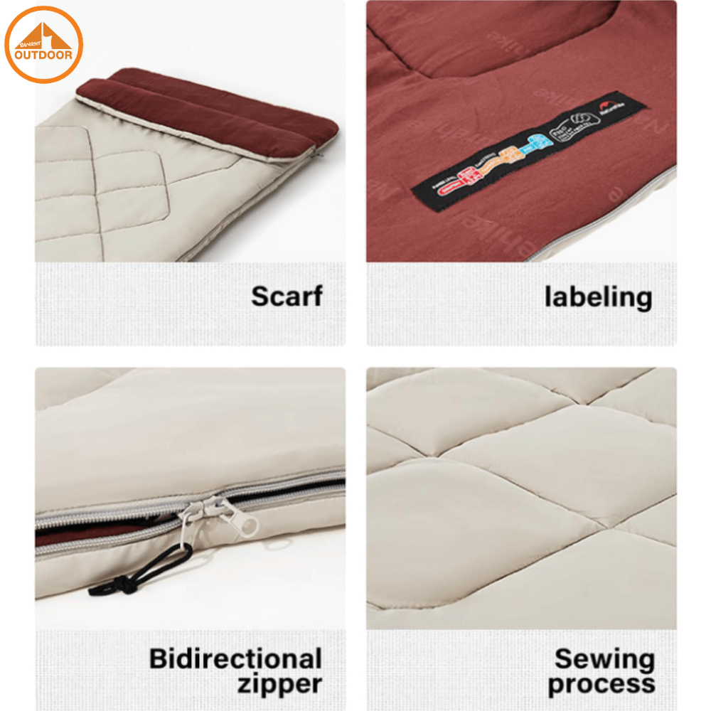 ถุงนอน  Naturehike Autumn maple 250 สีครีม-น้ำตาล