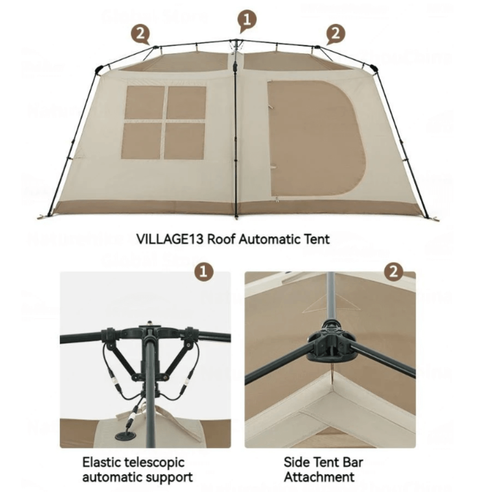 เต็นท์ครอบครัวใหญ่ Naturehike Village 13 Tent New Version