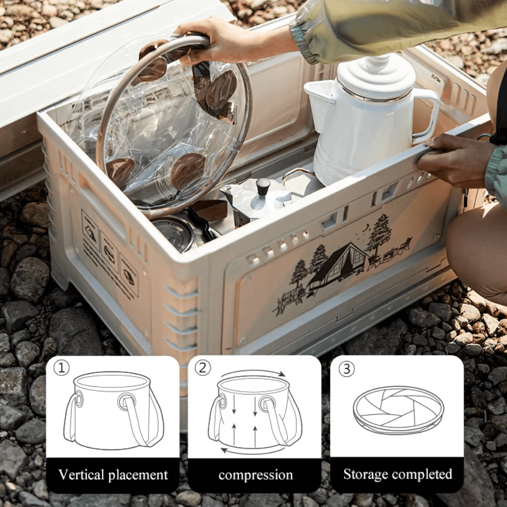 ถังน้ำพับเก็บได้ Naturehike Foldable Round Bucket 10L