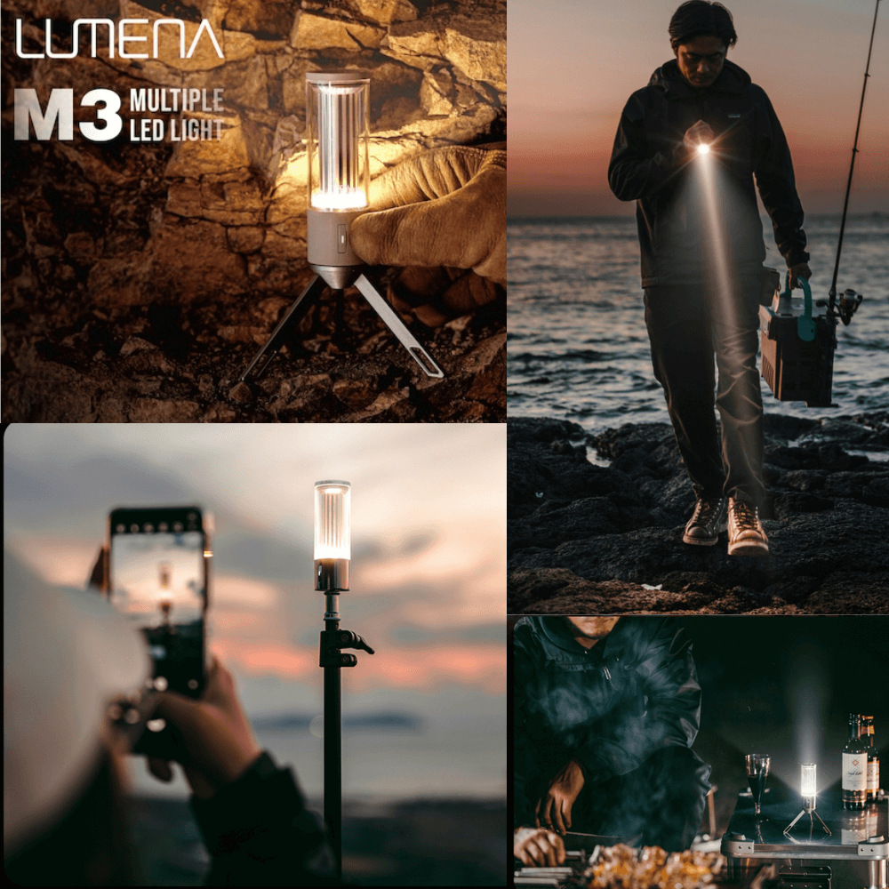 ตะเกียง Lumena M3 Multiple LED Rechargeable Lantern สีเบจ