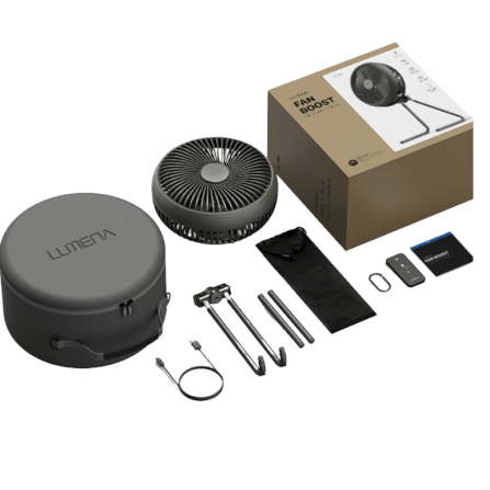 พัดลม Lumena Wireless Circulator สีกากี_2