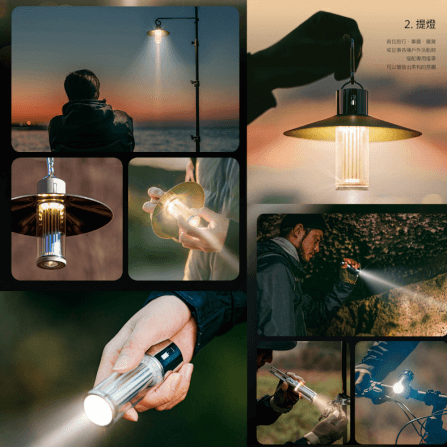 ตะเกียง Lumena M3 Multiple LED Rechargeable Lantern สีน้ำตาลเข้ม_2