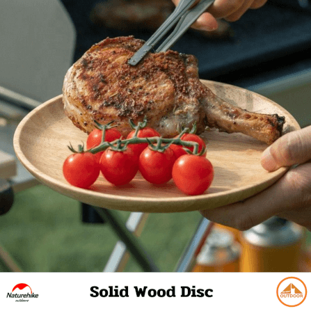จาน Naturehike solid wood disc_3