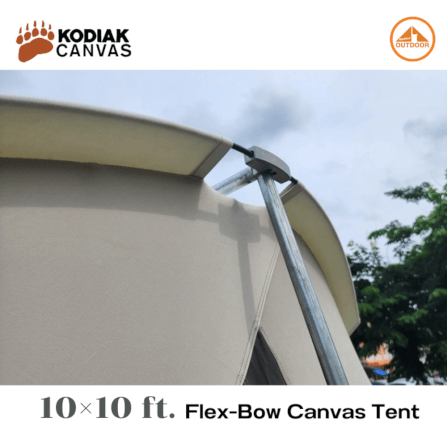 เต้นท์แคมป์ปิ้ง Kodiak Canvas 10×10 ft. Flex-Bow VX Tent _4