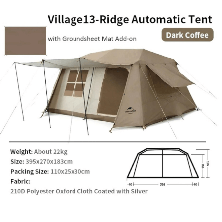เต็นท์ครอบครัวใหญ่ Naturehike Village 13 Tent New Version_4