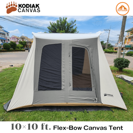 เต้นท์แคมป์ปิ้ง Kodiak Canvas 10×10 ft. Flex-Bow VX Tent _5