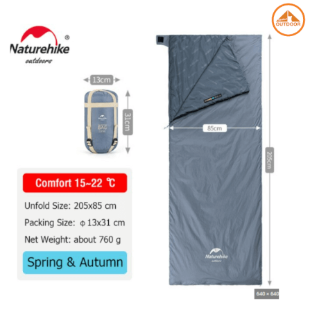 ถุงนอน Naturehike รุ่น LW180 สีฟ้า_5
