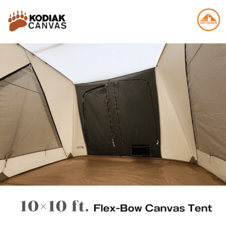 เต้นท์แคมป์ปิ้ง Kodiak Canvas 10×10 ft. Flex-Bow VX Tent _6