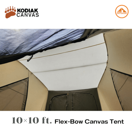 เต้นท์แคมป์ปิ้ง Kodiak Canvas 10×10 ft. Flex-Bow VX Tent _7