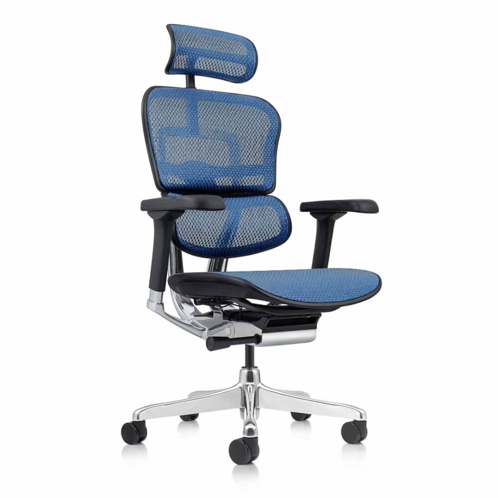 เก้าอี้เพื่อสุขภาพ DF PROCHAIR รุ่น Ergo Elite Pro สีน้ำเงิน