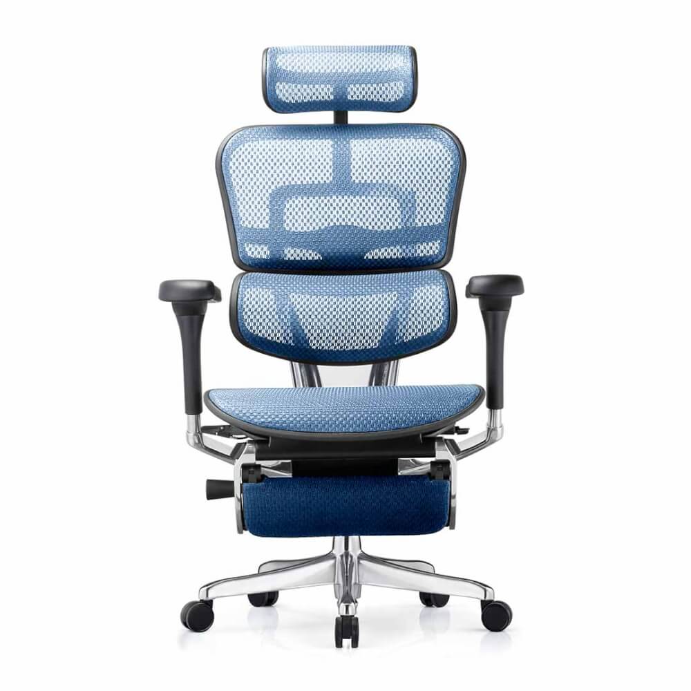 เก้าอี้เพื่อสุขภาพ DF PROCHAIR รุ่น Ergo Elite Pro+ สีน้ำเงิน