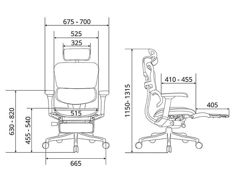 เก้าอี้เพื่อสุขภาพ DF PROCHAIR รุ่น Ergo Elite Pro+ สีเขียว