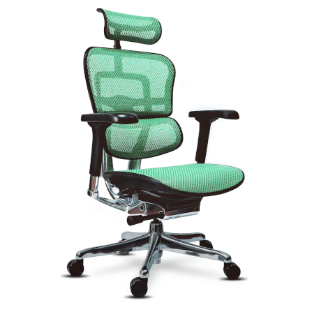 เก้าอี้เพื่อสุขภาพ DF PROCHAIR รุ่น Ergo Elite Pro สีเขียว_4