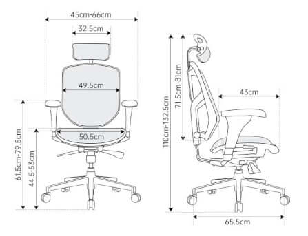 เก้าอี้สำนักงาน DF PROCHAIR รุ่น Enjoy-H Basic สีดำ_8