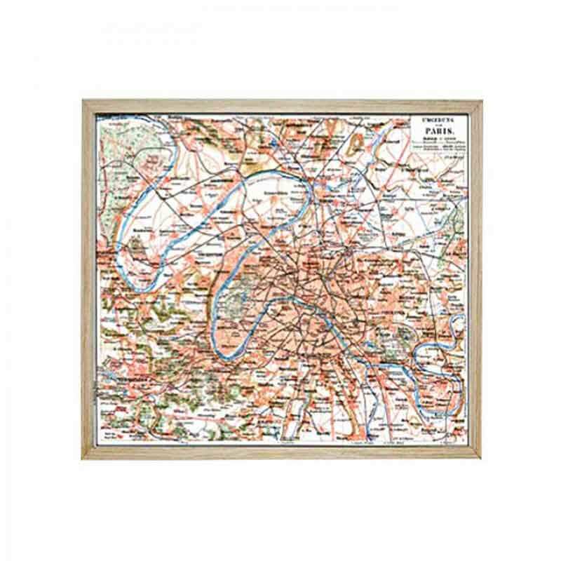 ภาพติดฝาผนัง CHIC REPUBLIC รุ่น GEO-PARIS/45x35 สีไม้ธรรมชาติ