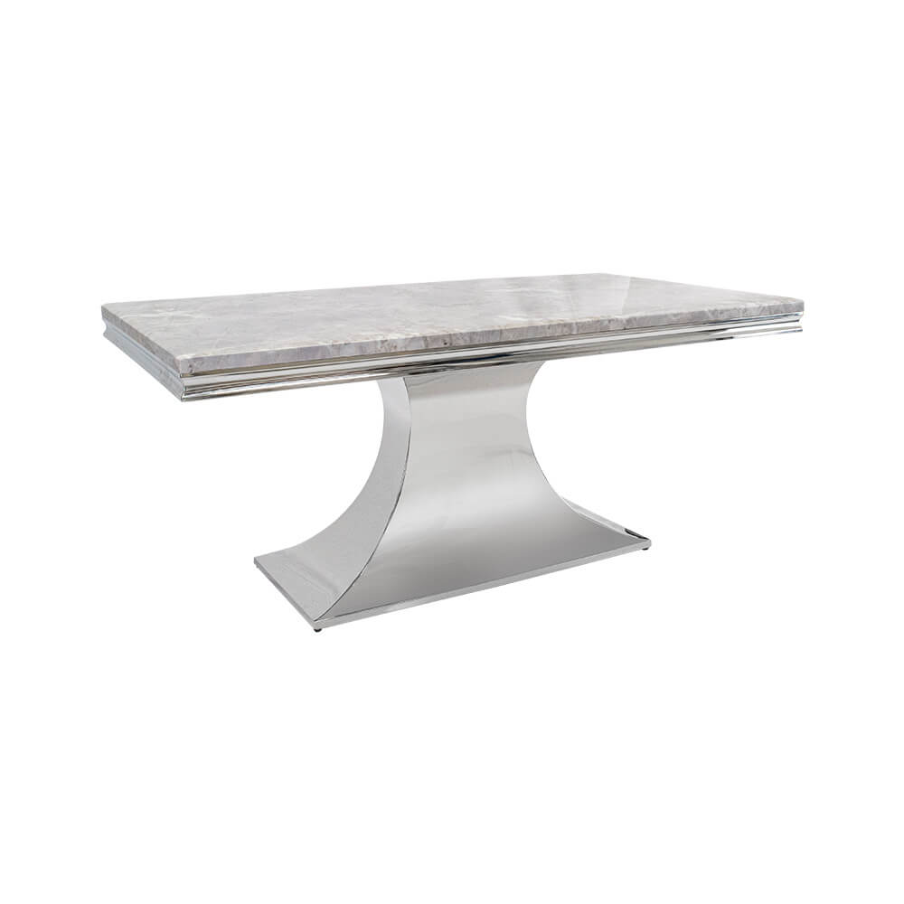 โต๊ะอาหาร CHIC REPUBLIC รุ่น HERNANDEZ-CH/180 MARBLE สีเทาอ่อน