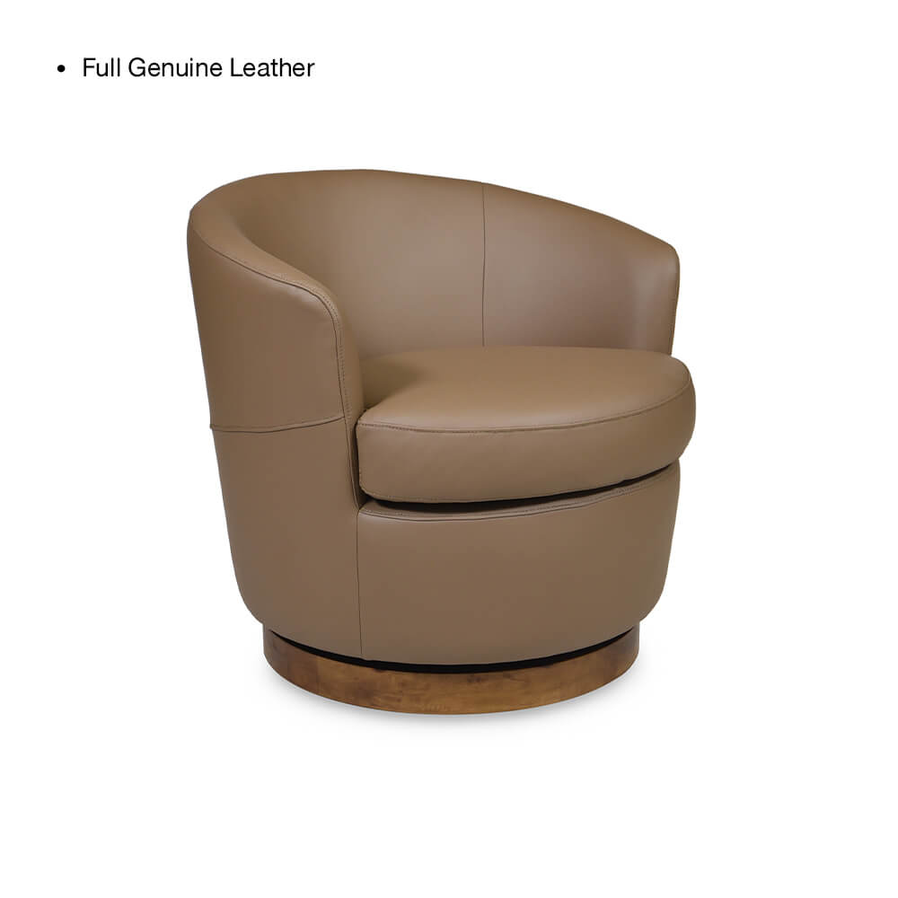 โซฟา 1 ที่นั่งแบบหมุนได้ CHIC REPUBLIC รุ่น FAIRY/1 สีน้ำตาล_0