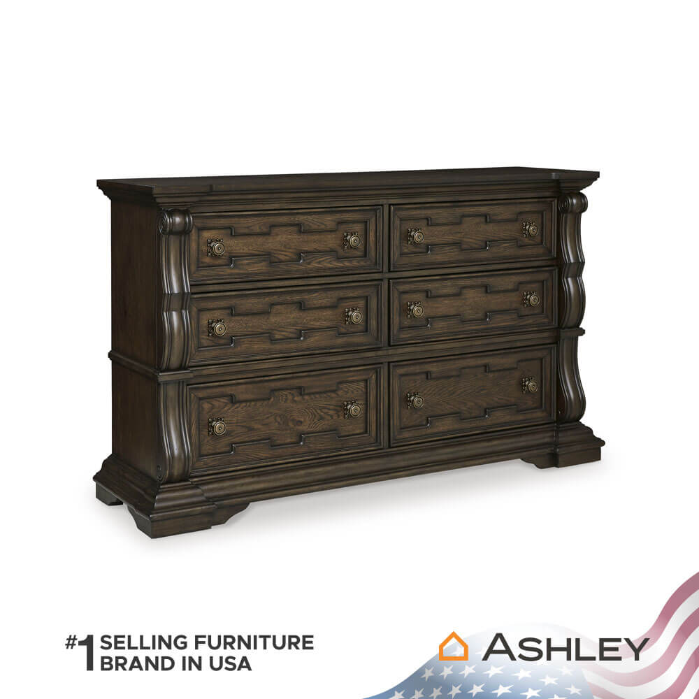 ตู้ลิ้นชัก 6 ลิ้นชัก ASHLEY FURNITURE HOMESTORE รุ่น MAYLEE/181 สีน้ำตาลเข้ม