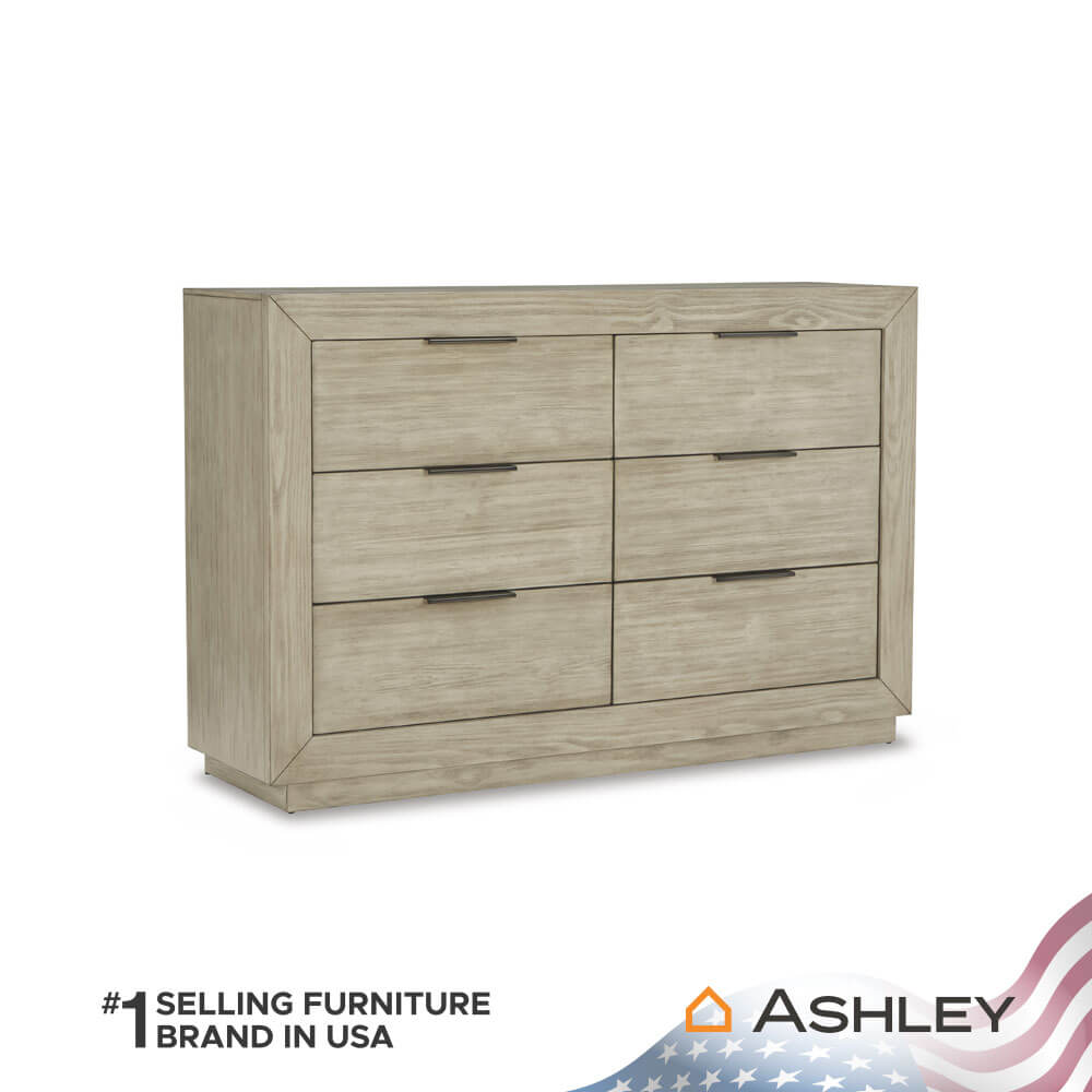 ตู้ลิ้นชัก 6 ลิ้นชัก ASHLEY FURNITURE HOMESTORE รุ่น HENNINGTON/160 สีไม้ธรรมชาติ