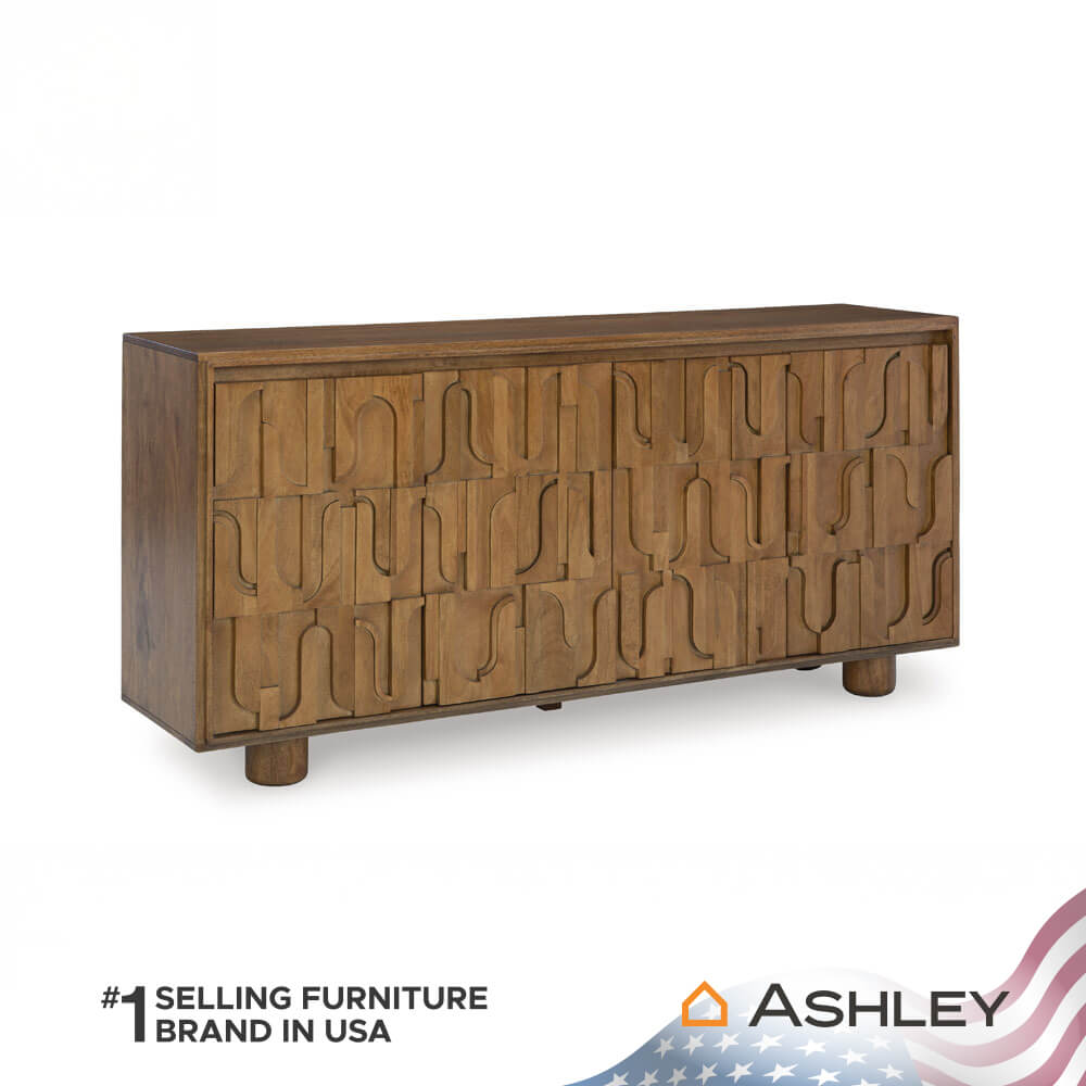 ตู้เตี้ยบานเปิด ASHLEY FURNITURE HOMESTORE รุ่น GADBURG/167 สีน้ำตาล