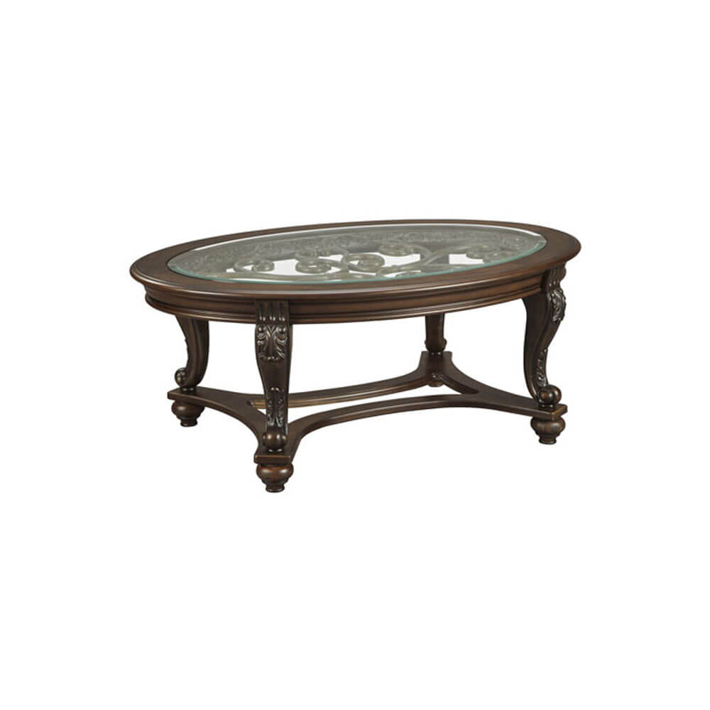 โต๊ะกลาง ASHLEY FURNITURE HOMESTORE รุ่น NORCASTLE/122 สีน้ำตาลเข้ม