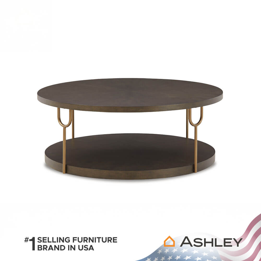 โต๊ะกลาง ASHLEY FURNITURE HOMESTORE รุ่น BRAZBURN/106 สีน้ำตาลเข้ม_0