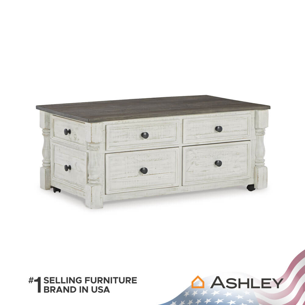 โต๊ะกลาง พร้อมลิฟท์ท็อป ASHLEY FURNITURE HOMESTORE รุ่น HAVALANCE/116 สีขาววินเทจ_0