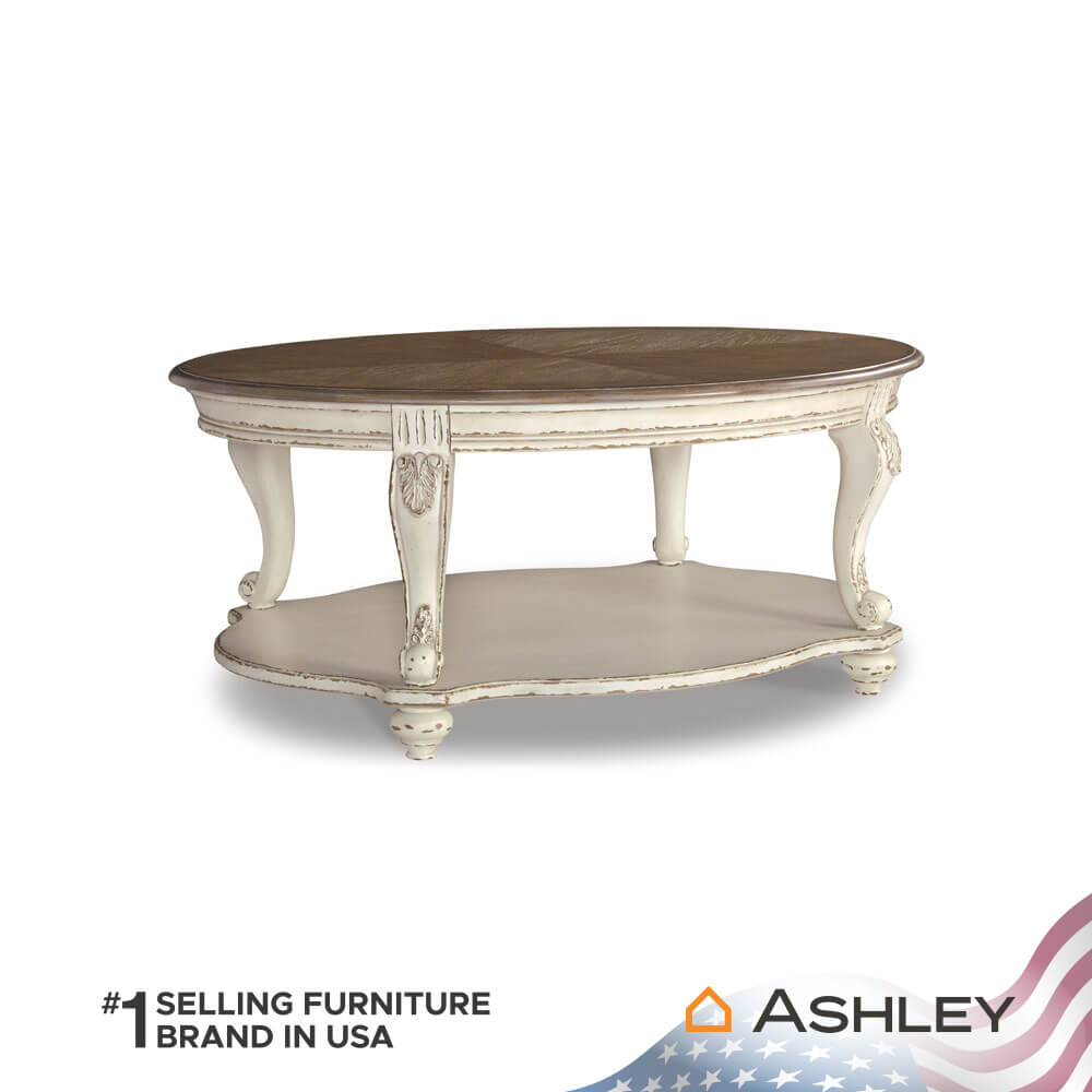 โต๊ะกลาง ASHLEY FURNITURE HOMESTORE รุ่น REALYN/122 สีขาววินเทจ_0