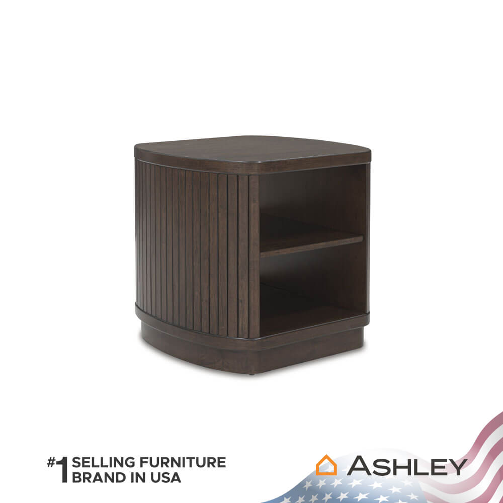 โต๊ะข้าง ASHLEY FURNITURE HOMESTORE รุ่น KORESTONE/63 สีน้ำตาลเข้ม