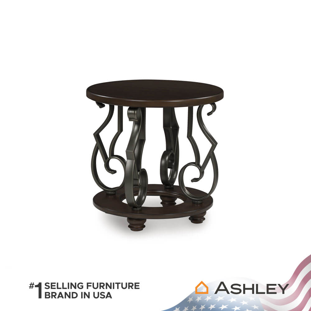 โต๊ะข้าง ASHLEY FURNITURE HOMESTORE รุ่น FRALLYN/63 สีน้ำตาลเข้ม