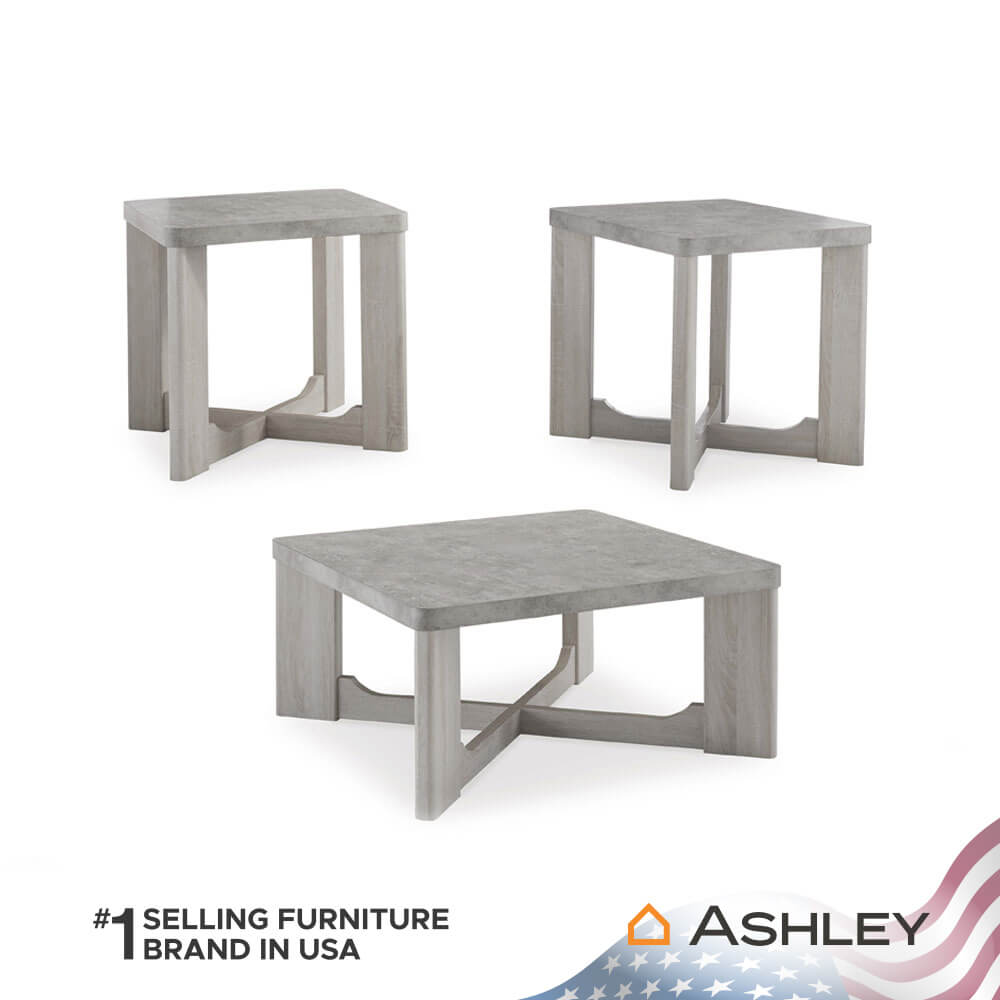 ชุดโต๊ะข้าง ASHLEY FURNITURE HOMESTORE รุ่น GARNILLY/3 สีเทา_0