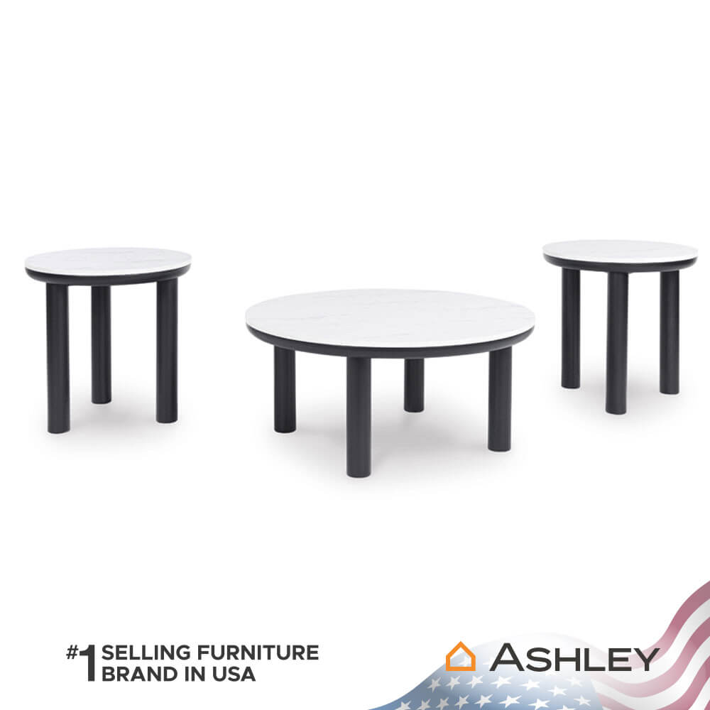 ชุดโต๊ะข้าง ASHLEY FURNITURE HOMESTORE รุ่น XANDRUM/3 สีขาว_0