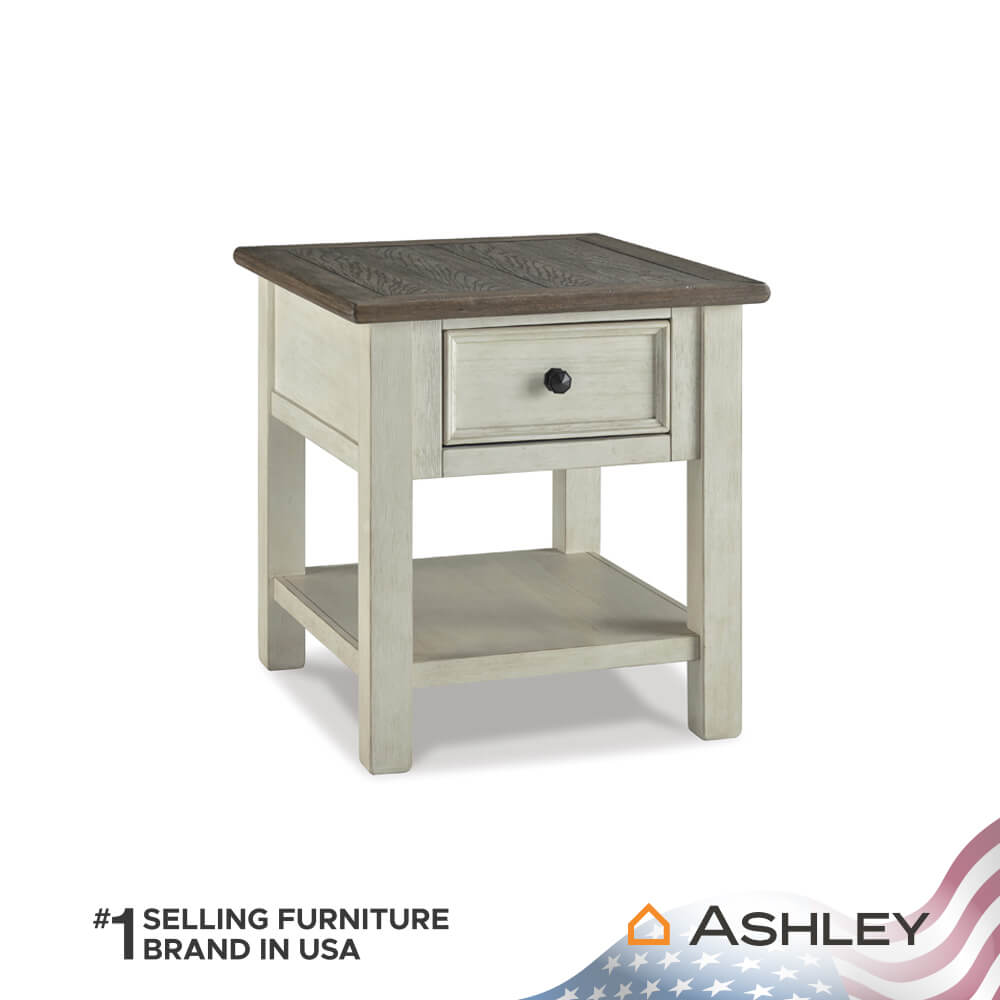 โต๊ะข้าง ASHLEY FURNITURE HOMESTORE รุ่น BOLANBURG-A/61 สีขาววินเทจ
