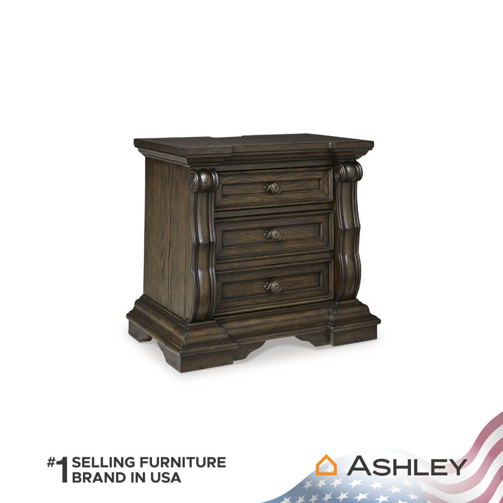 ตู้ข้างเตียง ASHLEY FURNITURE HOMESTORE รุ่น MAYLEE สีน้ำตาลเข้ม_0