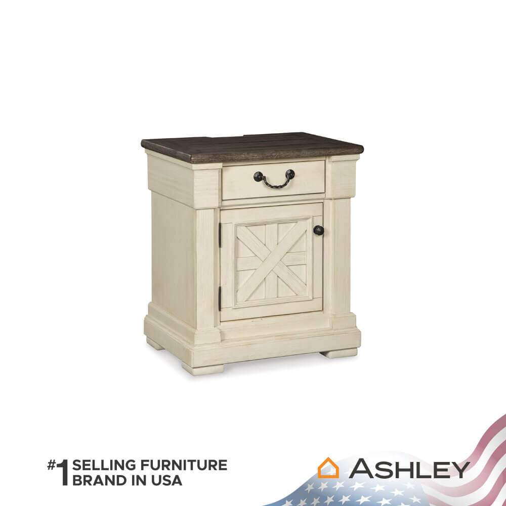 ตู้ข้างเตียง ASHLEY FURNITURE HOMESTORE รุ่น BOLANBURG สีขาววินเทจ_0