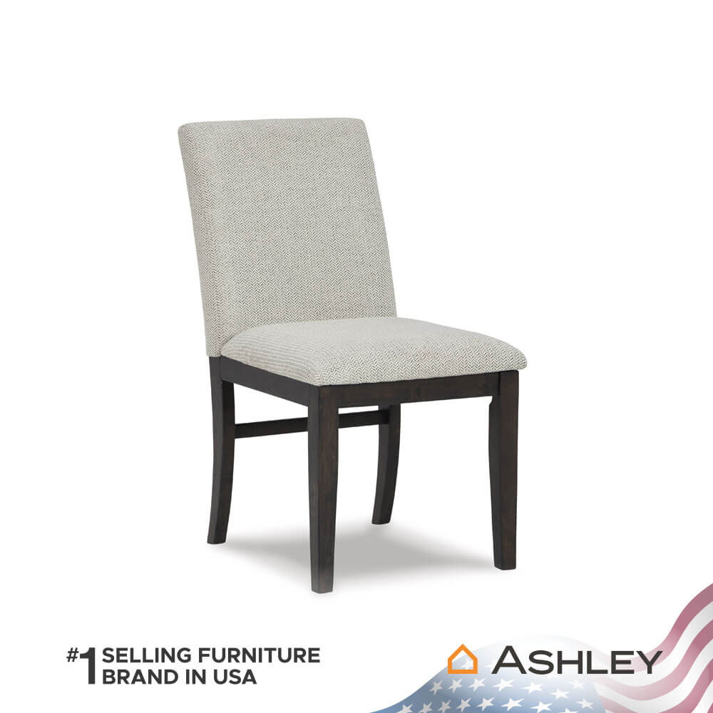เก้าอี้ทานข้าว ASHLEY FURNITURE HOMESTORE รุ่น BRUXWORTH สีเทาอ่อน_0