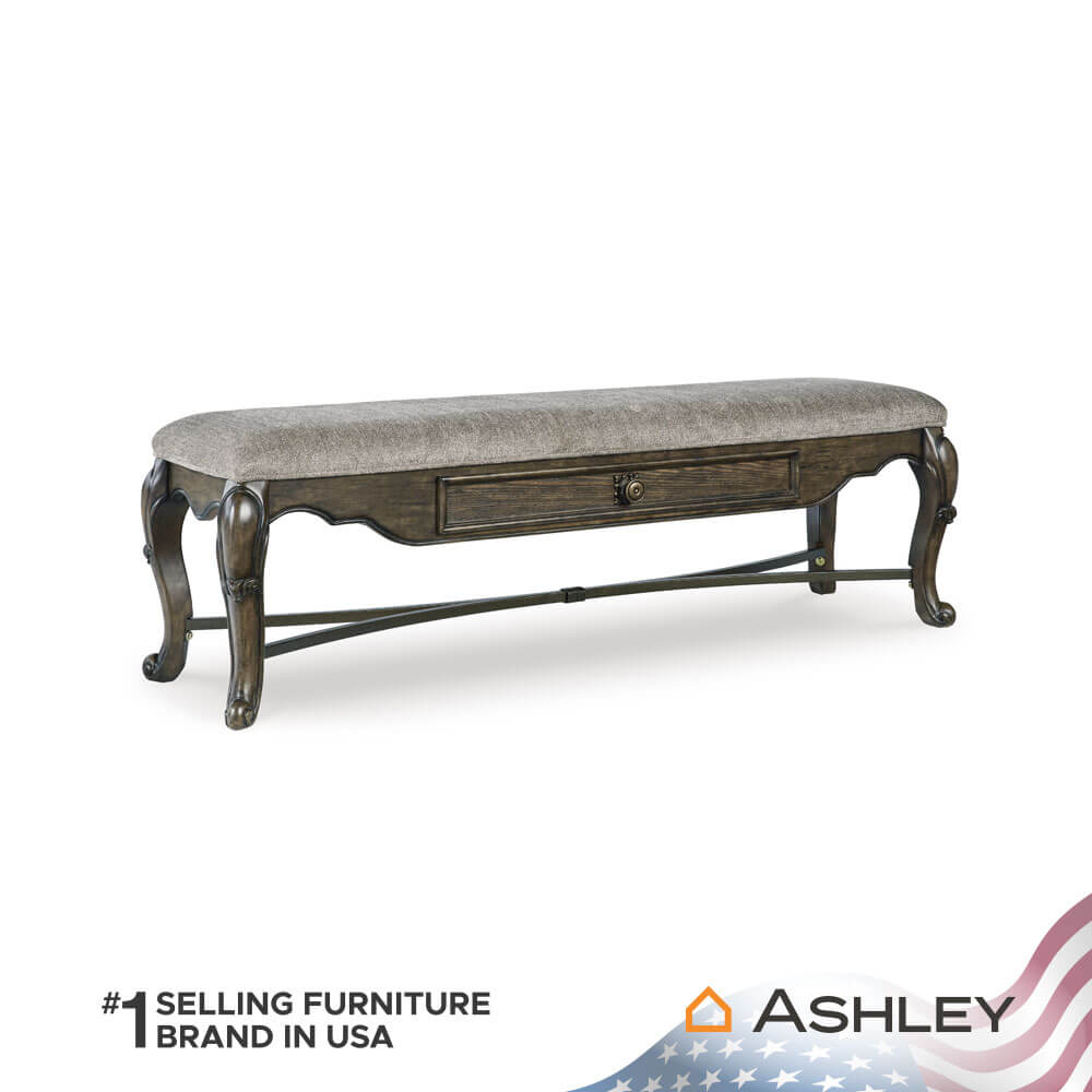 ม้านั่งพร้อมลิ้นชัก ASHLEY FURNITURE HOMESTORE รุ่น MAYLEE/160 สีน้ำตาลเข้ม_0