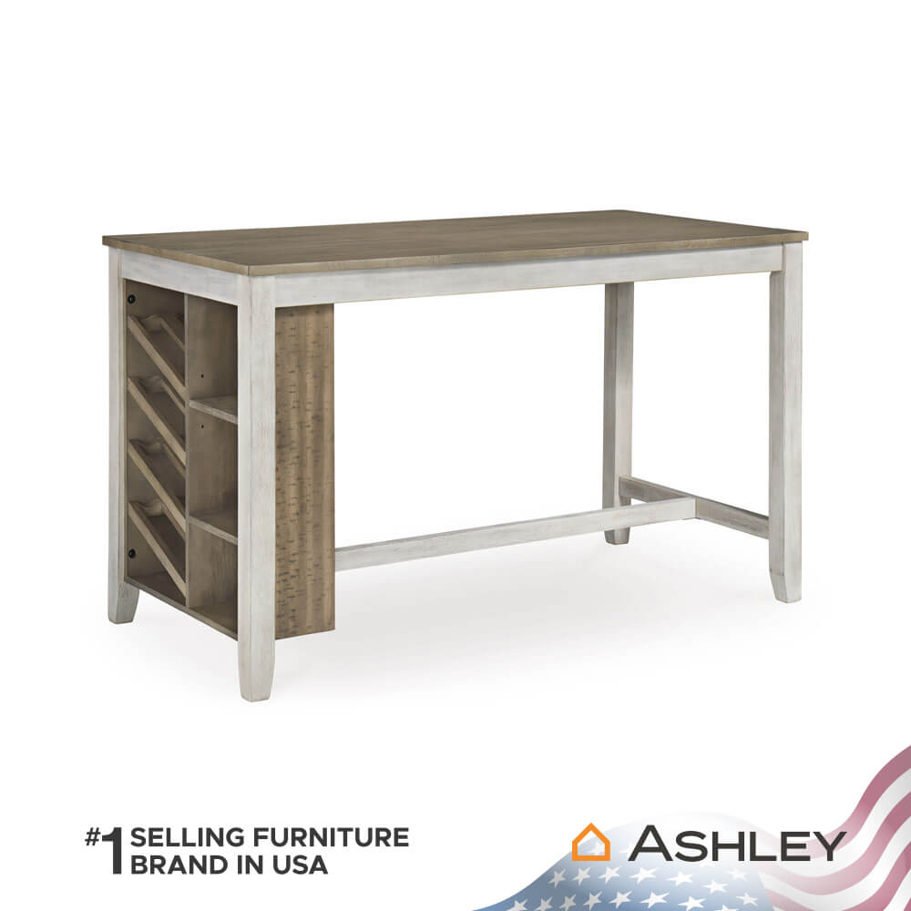 โต๊ะบาร์ พร้อมช่องเก็บของ ASHLEY FURNITURE HOMESTORE รุ่น SKEMPTON/152 สีขาววินเทจ_0