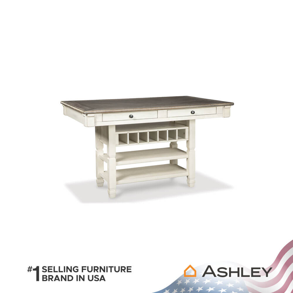 โต๊ะบาร์ ASHLEY FURNITURE HOMESTORE รุ่น BOLANBURG/101 สีขาววินเทจ_0