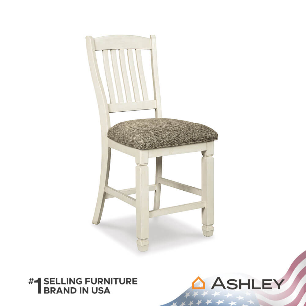 เก้าอี้บาร์ ASHLEY FURNITURE HOMESTORE รุ่น BOLANBURG สีขาววินเทจ