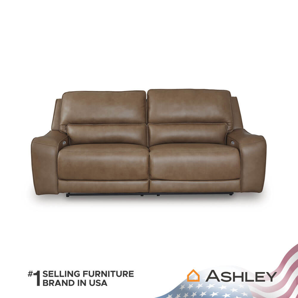โซฟาปรับเอนนอนไฟฟ้า, 2 ที่นั่ง ASHLEY FURNITURE HOMESTORE รุ่น SILVERBROOKE/2RRM สีน้ำตาล