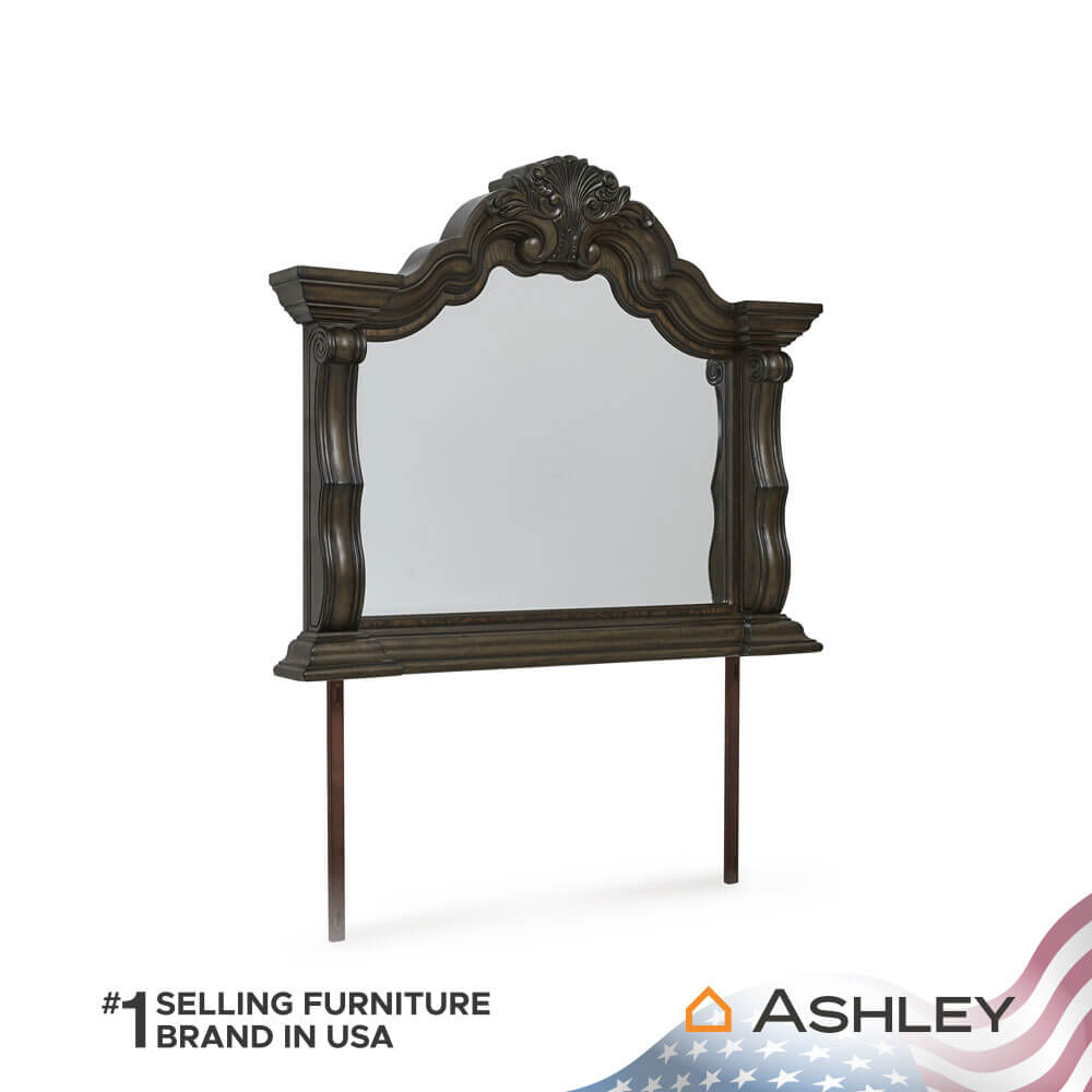 กระจกตั้งโต๊ะ ASHLEY FURNITURE HOMESTORE รุ่น MAYLEE/137x112 สีน้ำตาลเข้ม