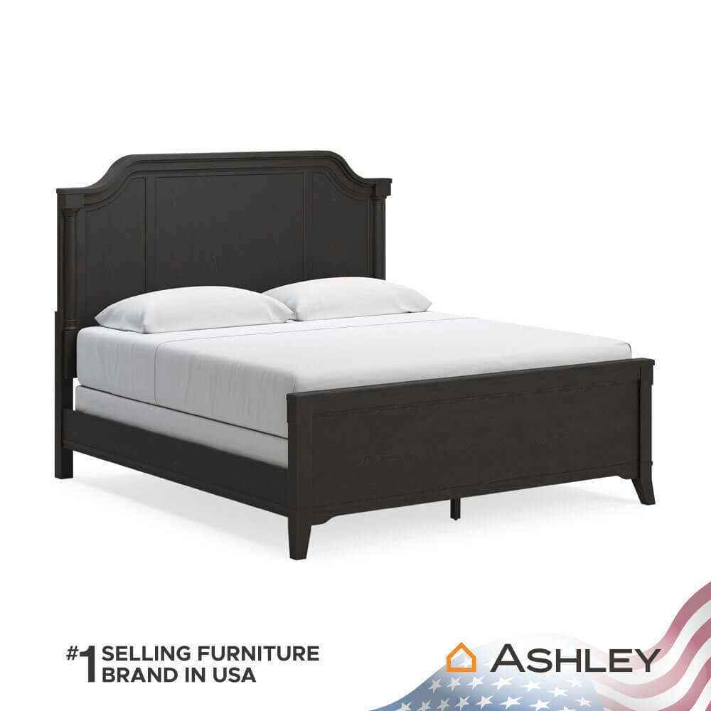 เตียงนอนขนาด 6 ฟุต ASHLEY FURNITURE HOMESTORE รุ่น WELLTERN/180 สีดำ