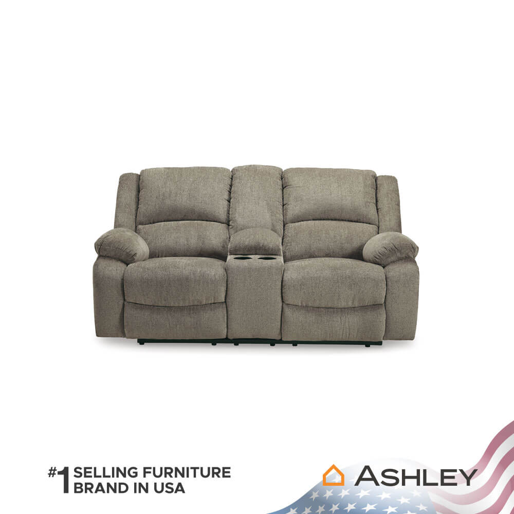 โซฟาปรับเอนไฟฟ้า 2 ที่นั่งพร้อมที่วางแขน ASHLEY FURNITURE HOMESTORE รุ่น DRAYCOLL/2RRM สีน้ำตาลอ่อน