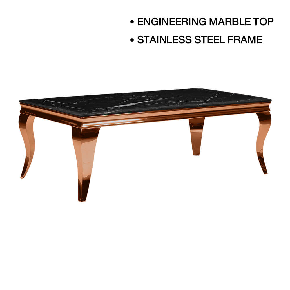 โต๊ะกลาง CHIC REPUBLIC รุ่น SANTIAGO-RG/130 MARBLE สีดำ_1