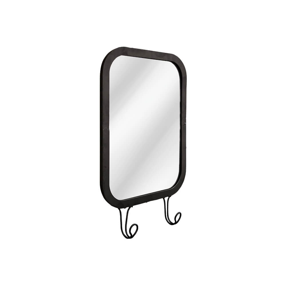 กระจกติดผนังพร้อมที่แขวน RINA HEY รุ่น MONA/30X50 สีดำ_1