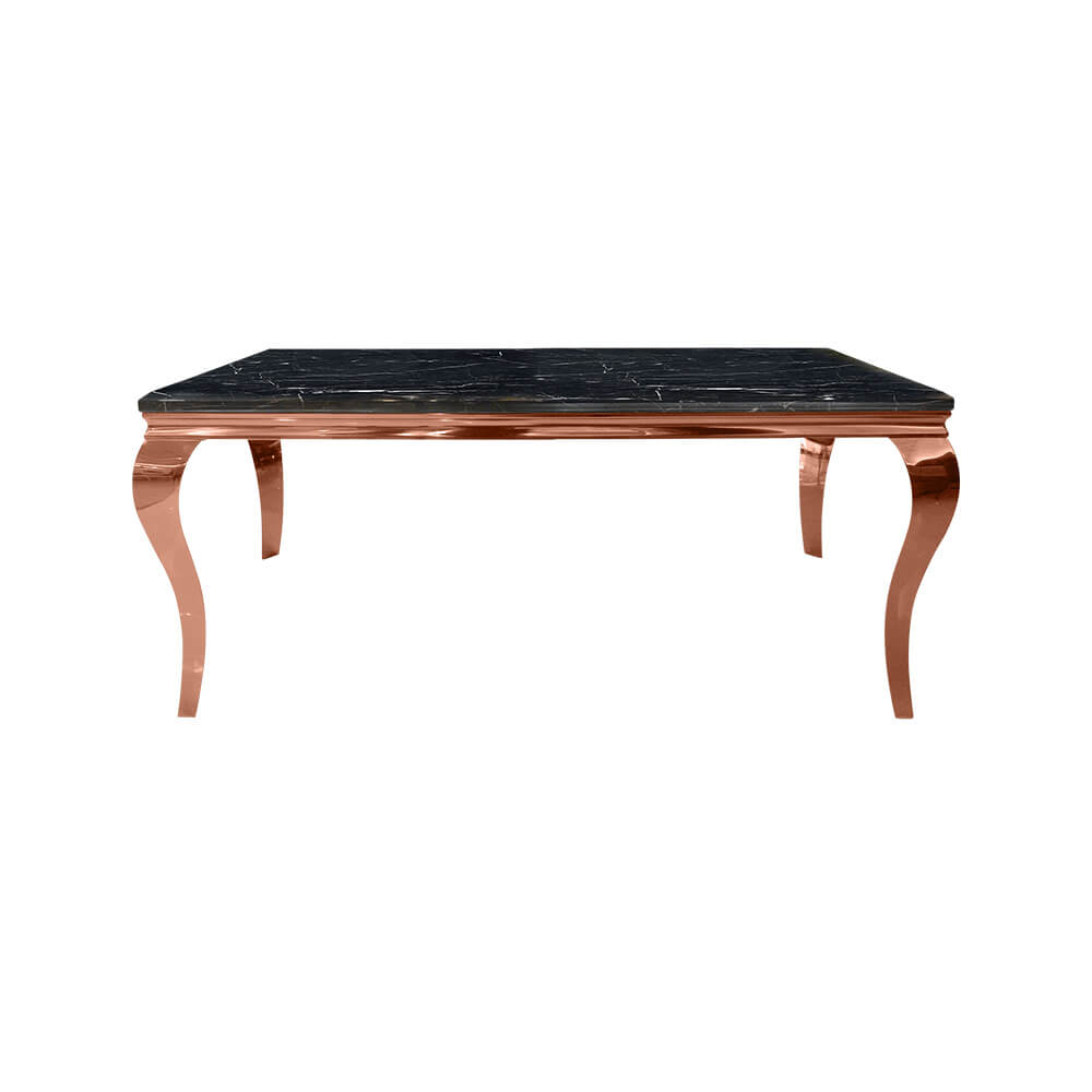 โต๊ะอาหาร CHIC REPUBLIC รุ่น SANTIAGO-RG/180 MARBLE สีดำ_1